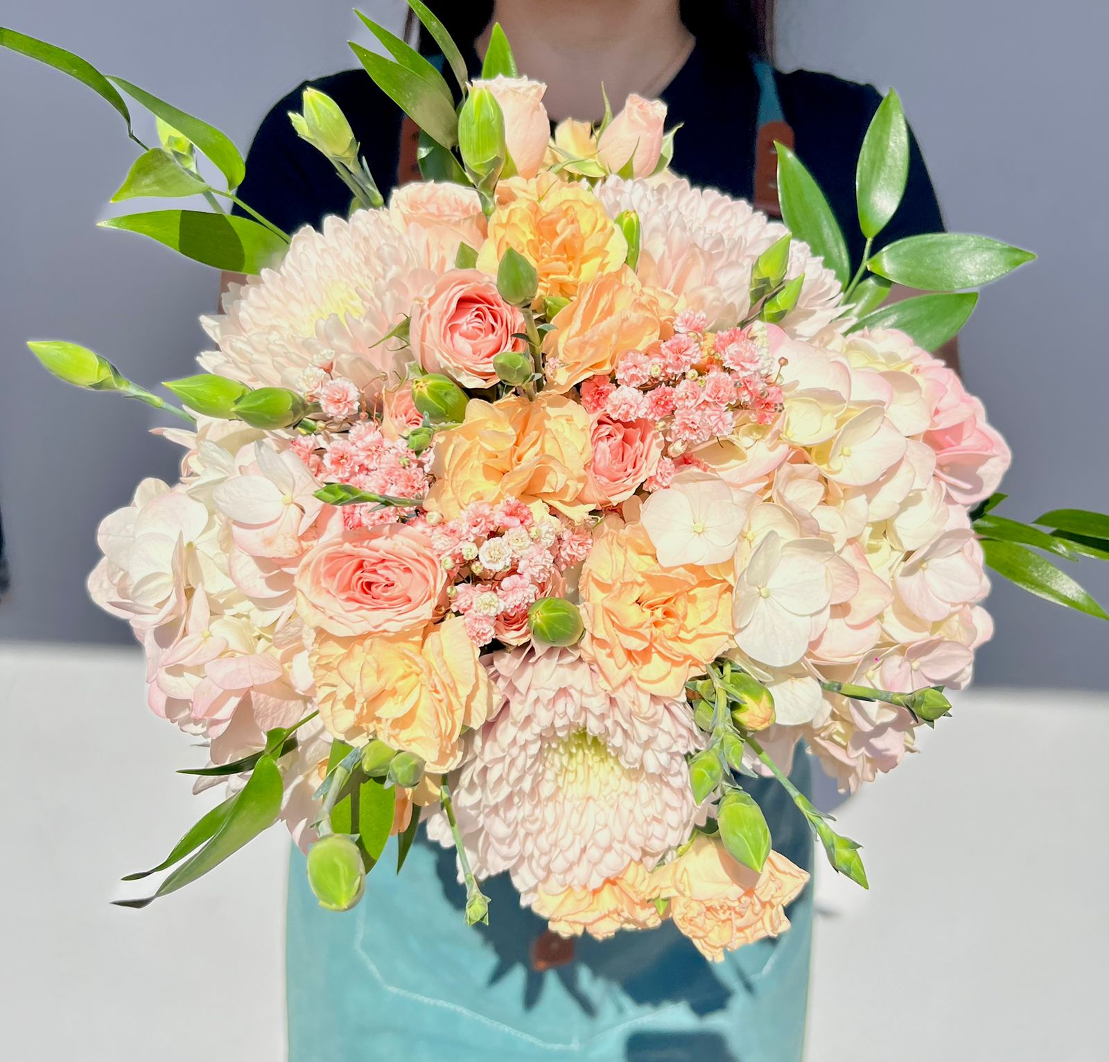 Ramo de novia rosas rosadas